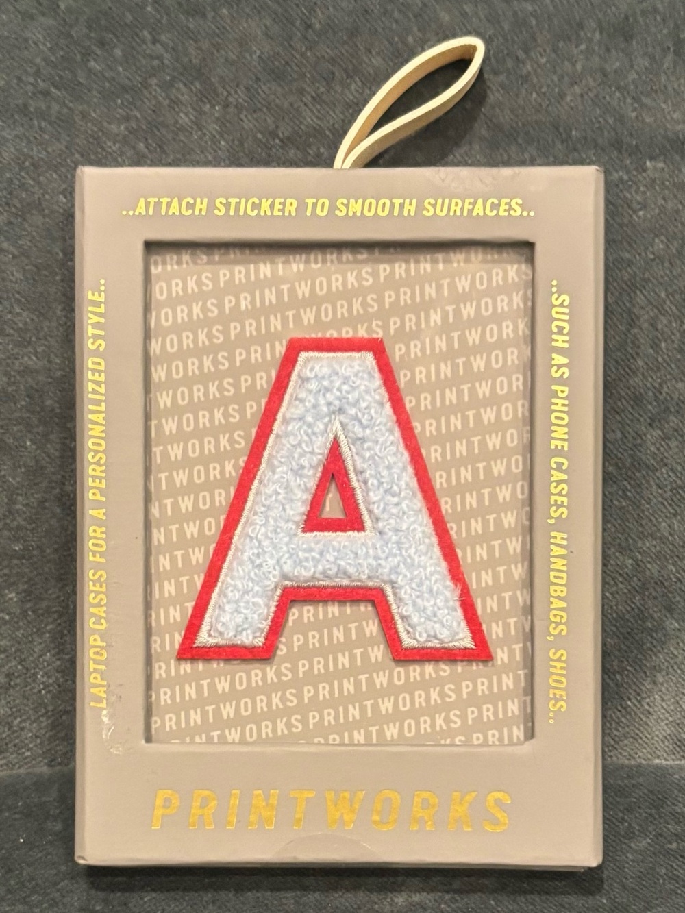 Red & White Letter 'A' sticker